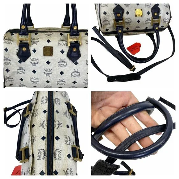 MCM CROSSBODY BAG WHITE PVC 933149 - Picture 6 of 11